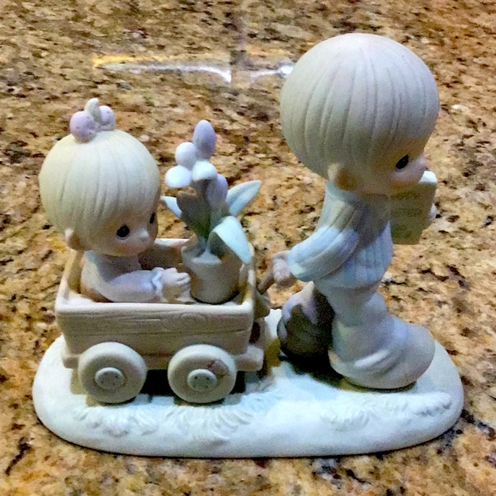 Easter's On Its Way Precious Moments 1989 Porcelain Figurine